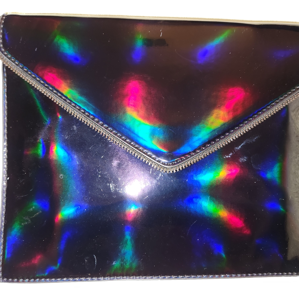 UsHolographic Envelope Clutch